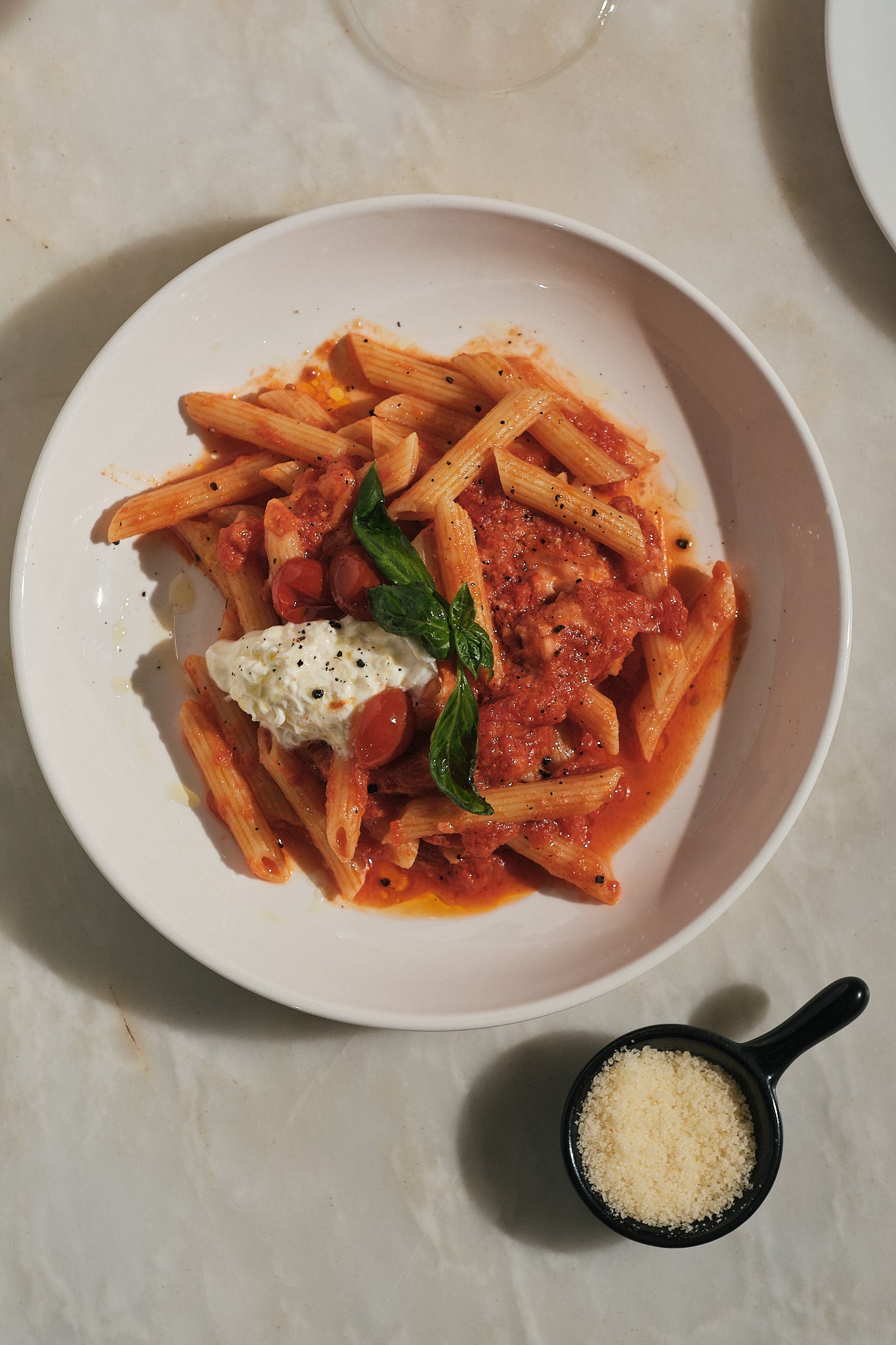 Penne Al Pomodoro & Burrata